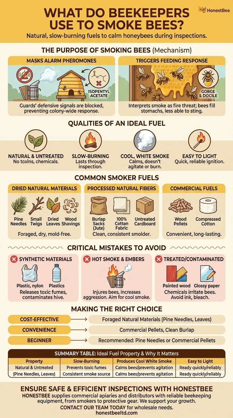 Que les apiculteurs utilisent-ils pour enfumer les abeilles ? Le bon combustible pour une ruche calme et productive Guide Visuel