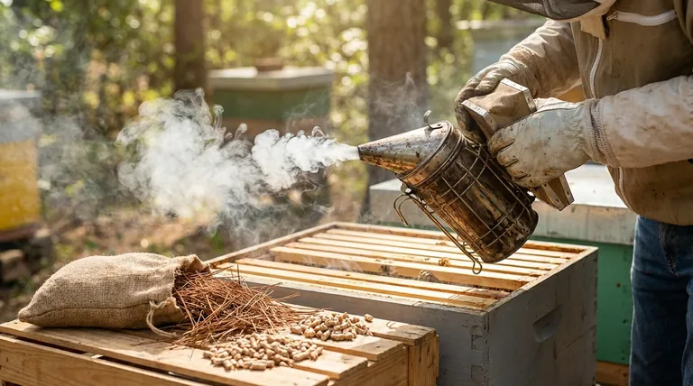양봉가들은 벌을 훈연할 때 무엇을 사용하나요? 차분하고 생산적인 벌통을 위한 올바른 연료