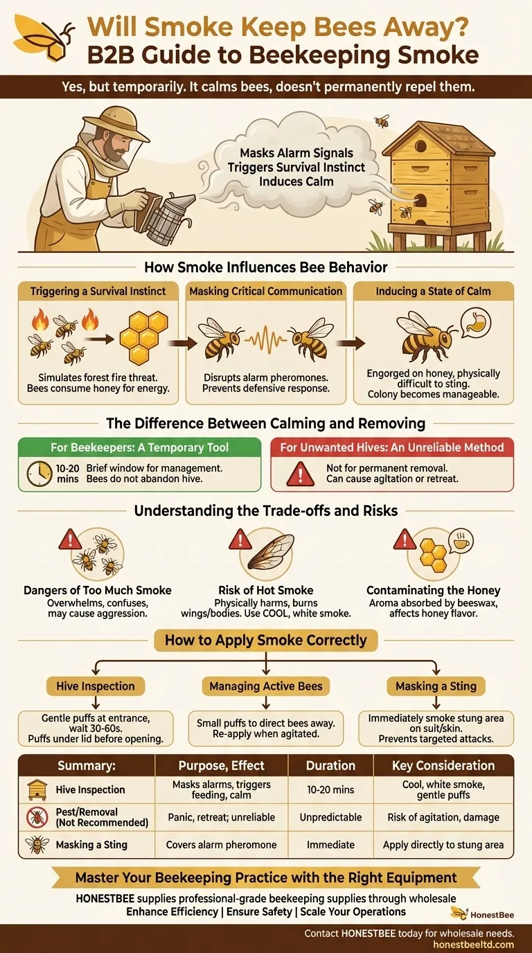 연기가 벌을 쫓아낼까요? 안전하고 차분한 벌통 관리를 위해 연기를 사용하는 방법 시각적 가이드