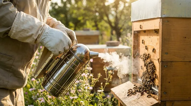 벌들은 연기에 괴로워할까요? 벌통을 차분하게 유지하는 양봉가의 비밀