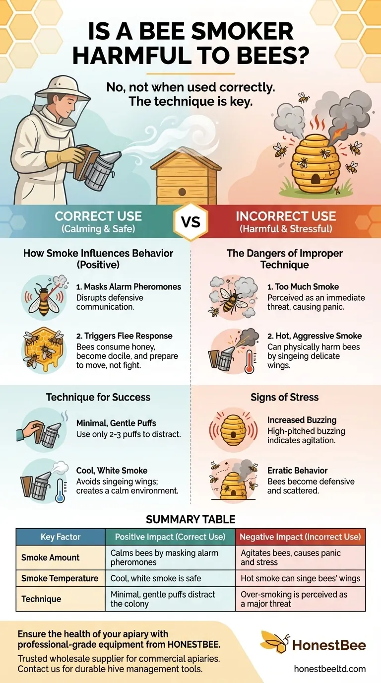 Is a bee smoker harmful to bees? Master the Technique for a Calm Hive Visual Guide