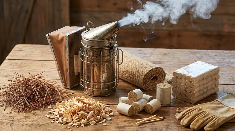 벌 연기 발생기에 사용되는 재료는 무엇인가요? 벌집을 안정시키기 위한 최고의 천연 연료 선택하기