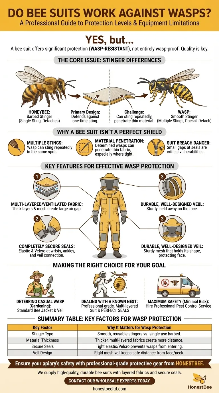 ¿Funcionan los trajes de apicultura contra las avispas? Comprenda los límites de su protección Guía Visual