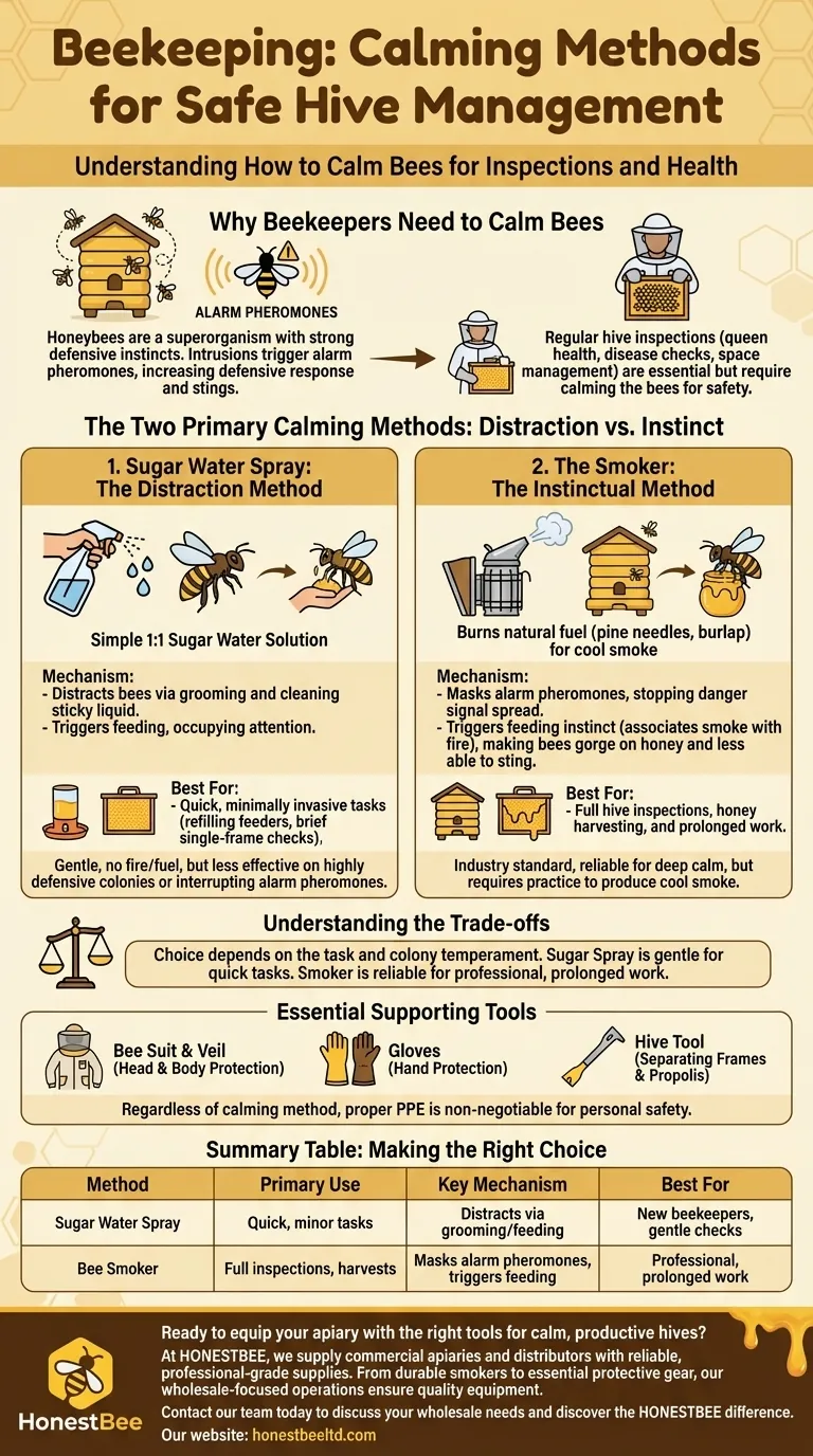 Quel est le spray utilisé par les apiculteurs ? Une méthode de distraction douce pour des ruches plus calmes Guide Visuel