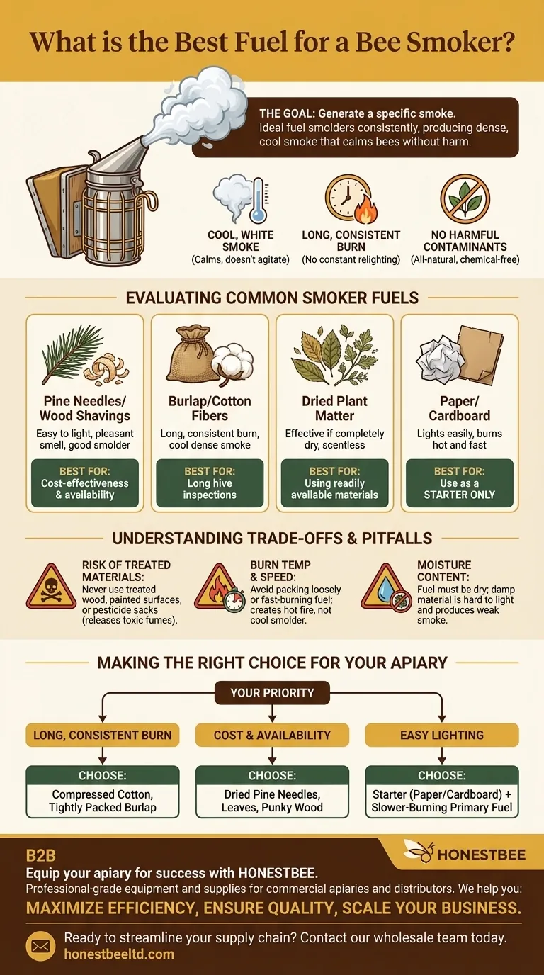 Qual è il miglior combustibile per un affumicatore per api? Una guida al fumo naturale e calmante Guida Visiva