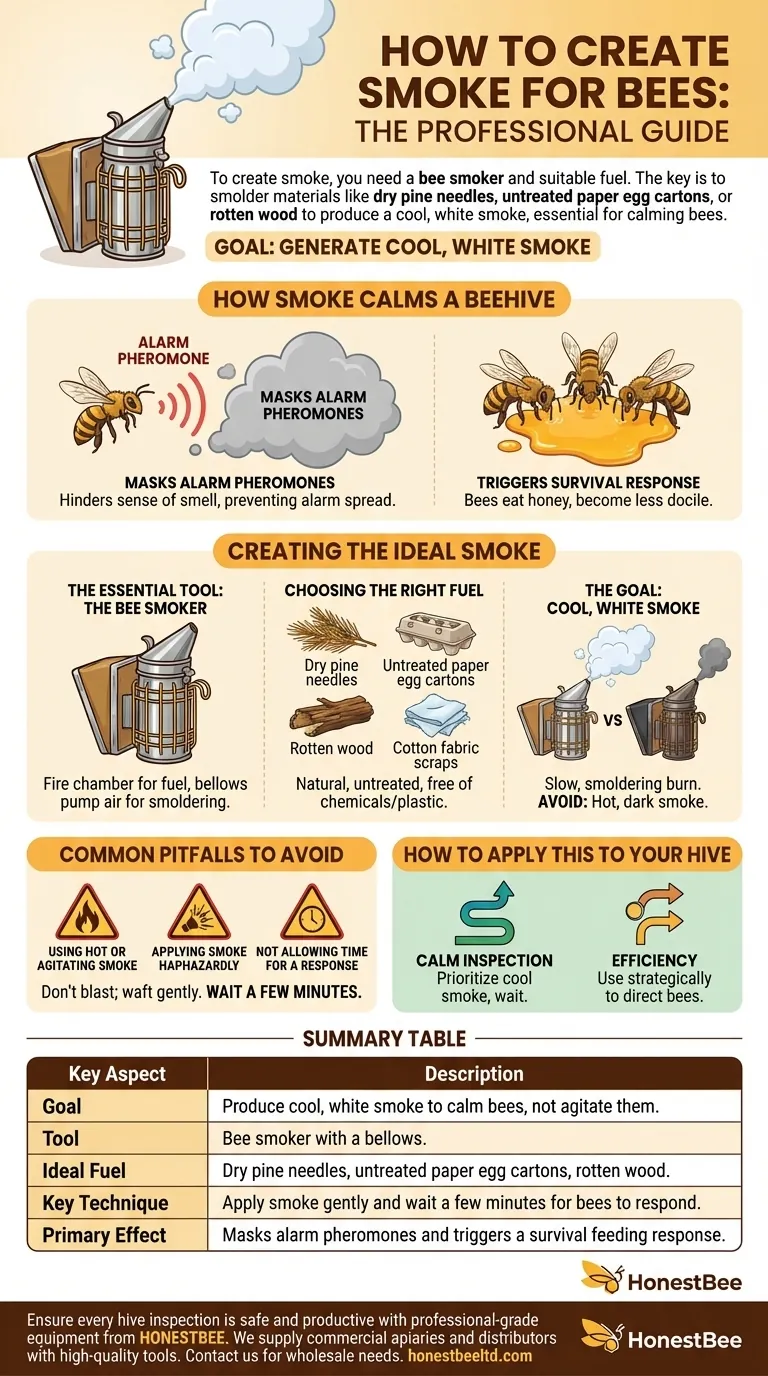 How to create smoke for bees? Master the technique for a calm and manageable hive. Visual Guide
