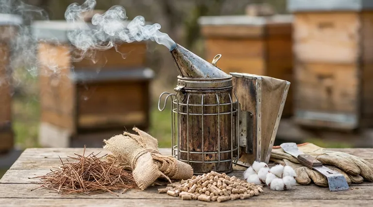 Qual è il materiale migliore per un affumicatore per api? Scegli il combustibile giusto per un alveare calmo