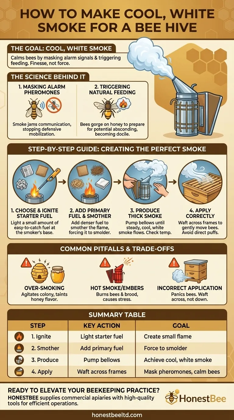 How to make smoke for a bee hive? Master the Technique for a Calm, Productive Hive Visual Guide