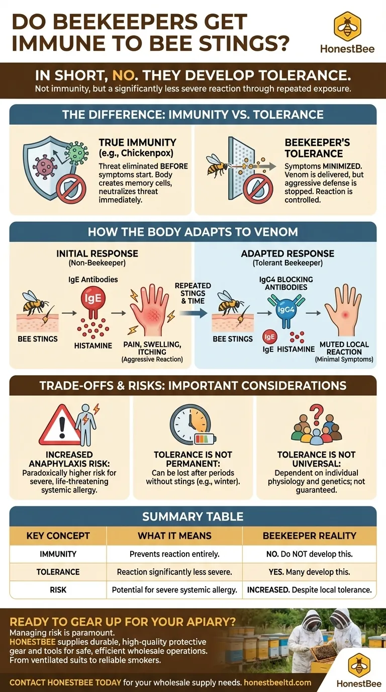 Les apiculteurs deviennent-ils immunisés contre les piqûres d'abeilles ? Comprendre l'adaptation remarquable du corps Guide Visuel