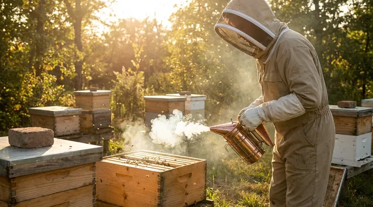 연기 없이 벌을 다룰 수 있나요? 안전한 양봉에 연기가 필수적인 이유