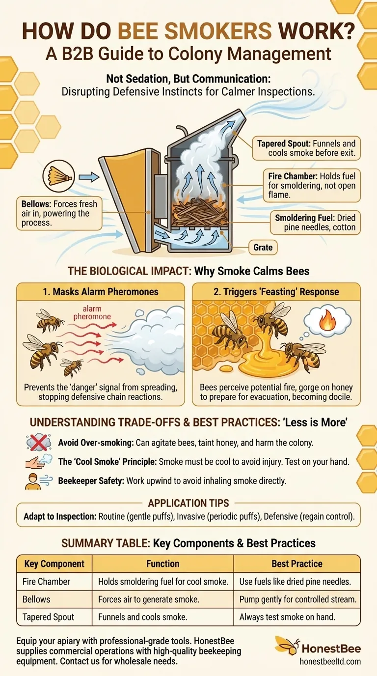 Comment fonctionnent les enfumoirs d'apiculture ? Un guide pour calmer votre ruche et rendre les inspections plus sûres Guide Visuel