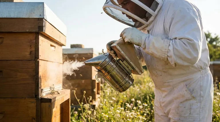How do bee smokers work? A Guide to Calming Your Hive for Safer Inspections