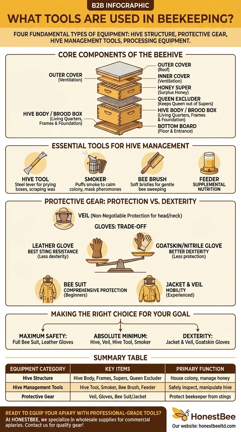What tools are used in beekeeping? A Complete Guide to Essential Beekeeping Equipment Visual Guide