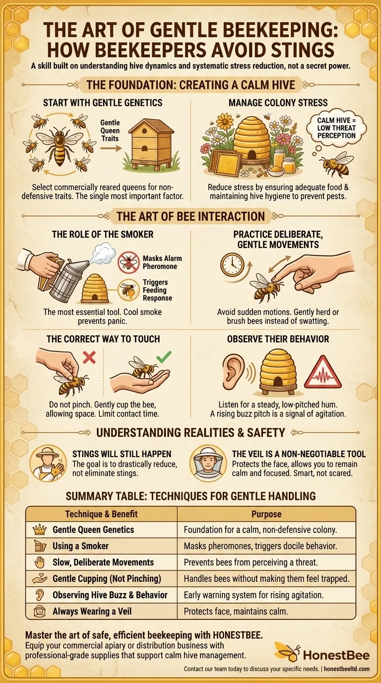 How do beekeepers touch bees without getting stung? Master Calm Hive Management and Gentle Handling Visual Guide