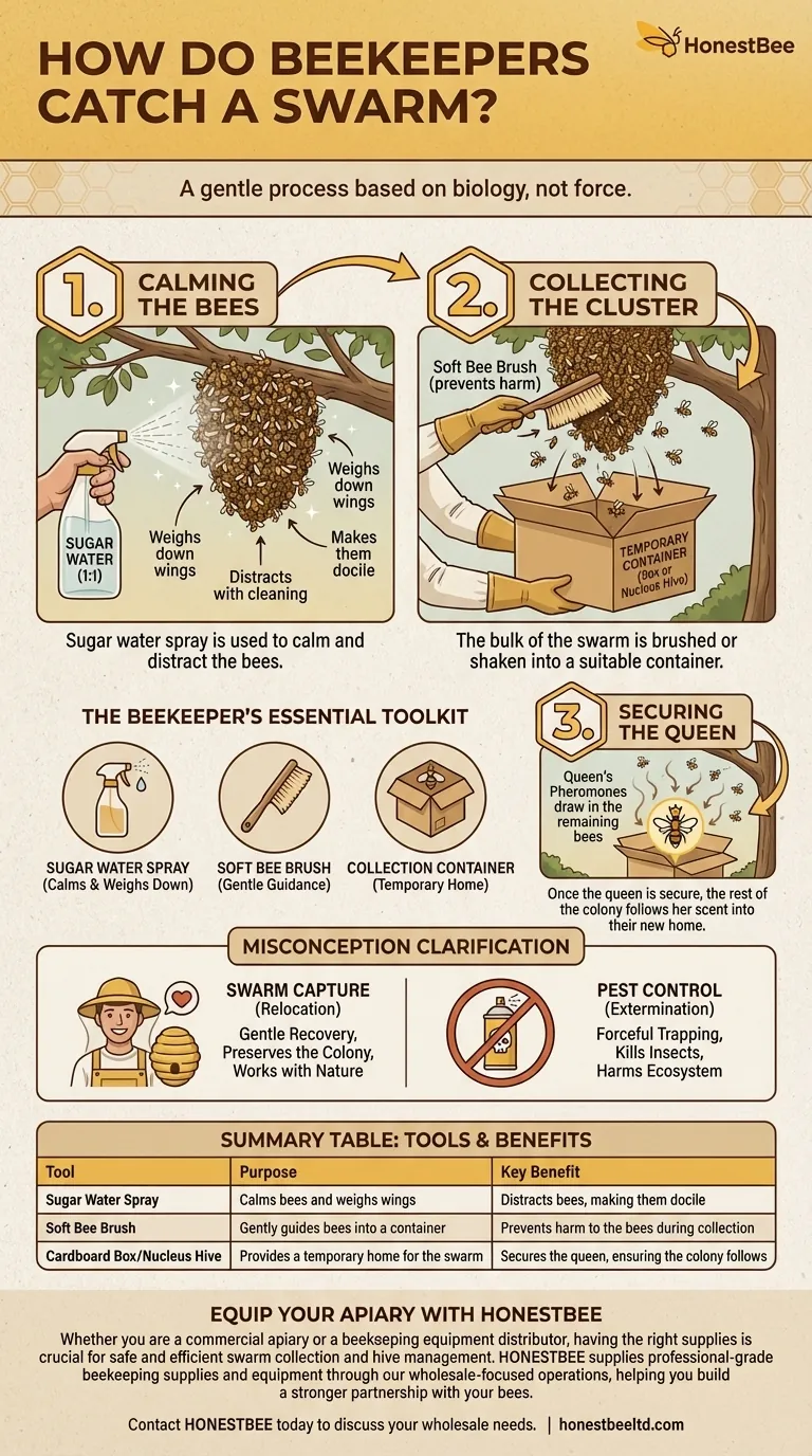 Que les apiculteurs utilisent-ils pour attraper les abeilles ? Un guide pour une collecte d'essaims en douceur Guide Visuel