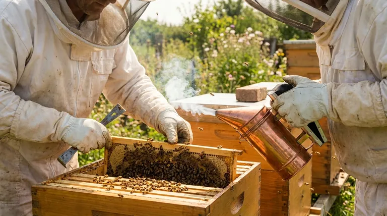 Quais são as duas ferramentas de apicultura mais importantes? Domine as Inspeções de Colmeia com Defumador e Ferramenta de Colmeia