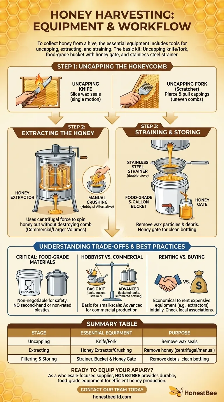 What equipment is used to collect honey? A Complete Guide for Beekeepers Visual Guide