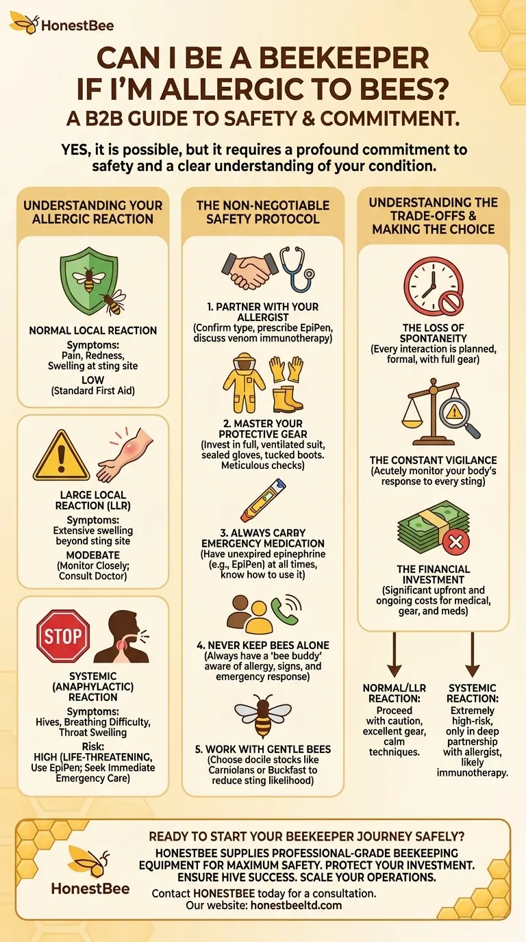 벌 알레르기가 있어도 양봉가가 될 수 있나요? 알레르기 양봉가를 위한 안전 최우선 가이드 시각적 가이드