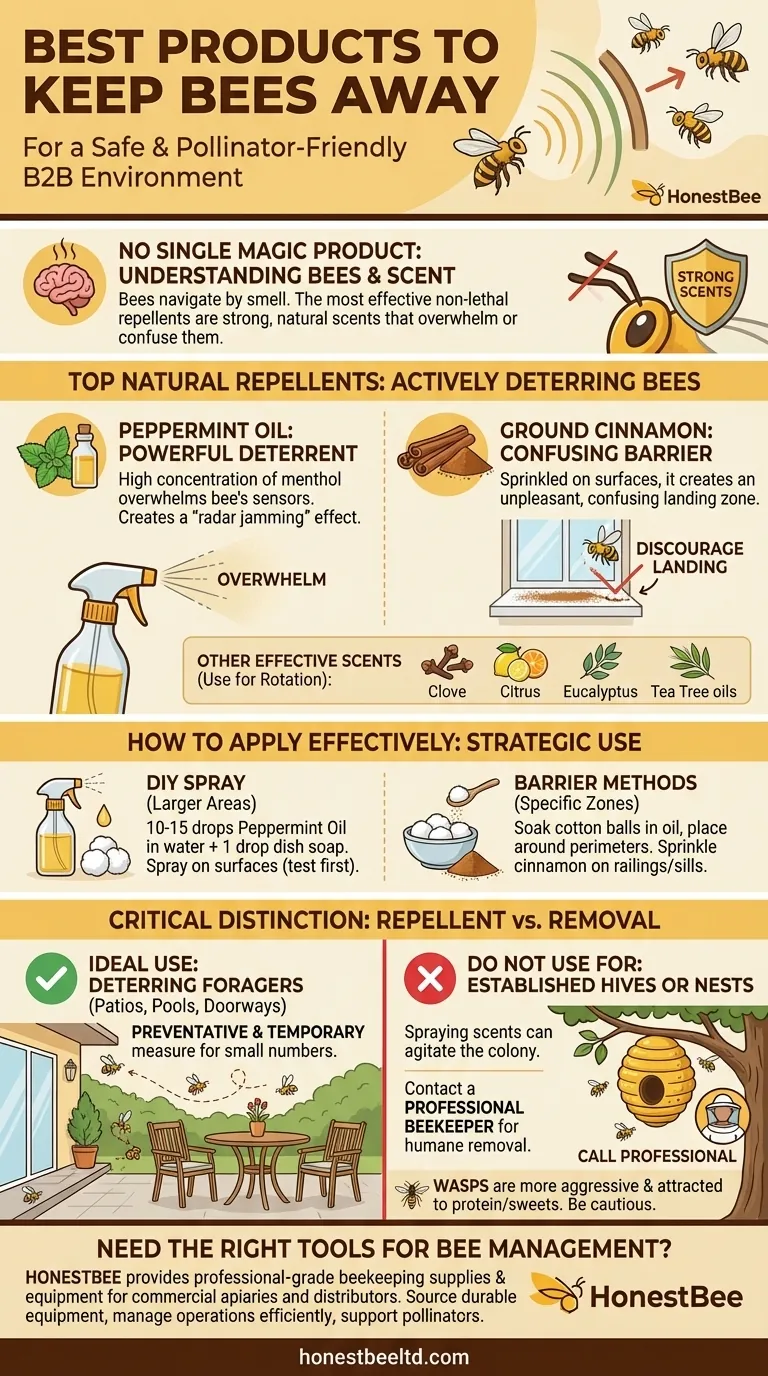 What is the best product to keep bees away? Use Natural Scents to Deter Bees Safely Visual Guide