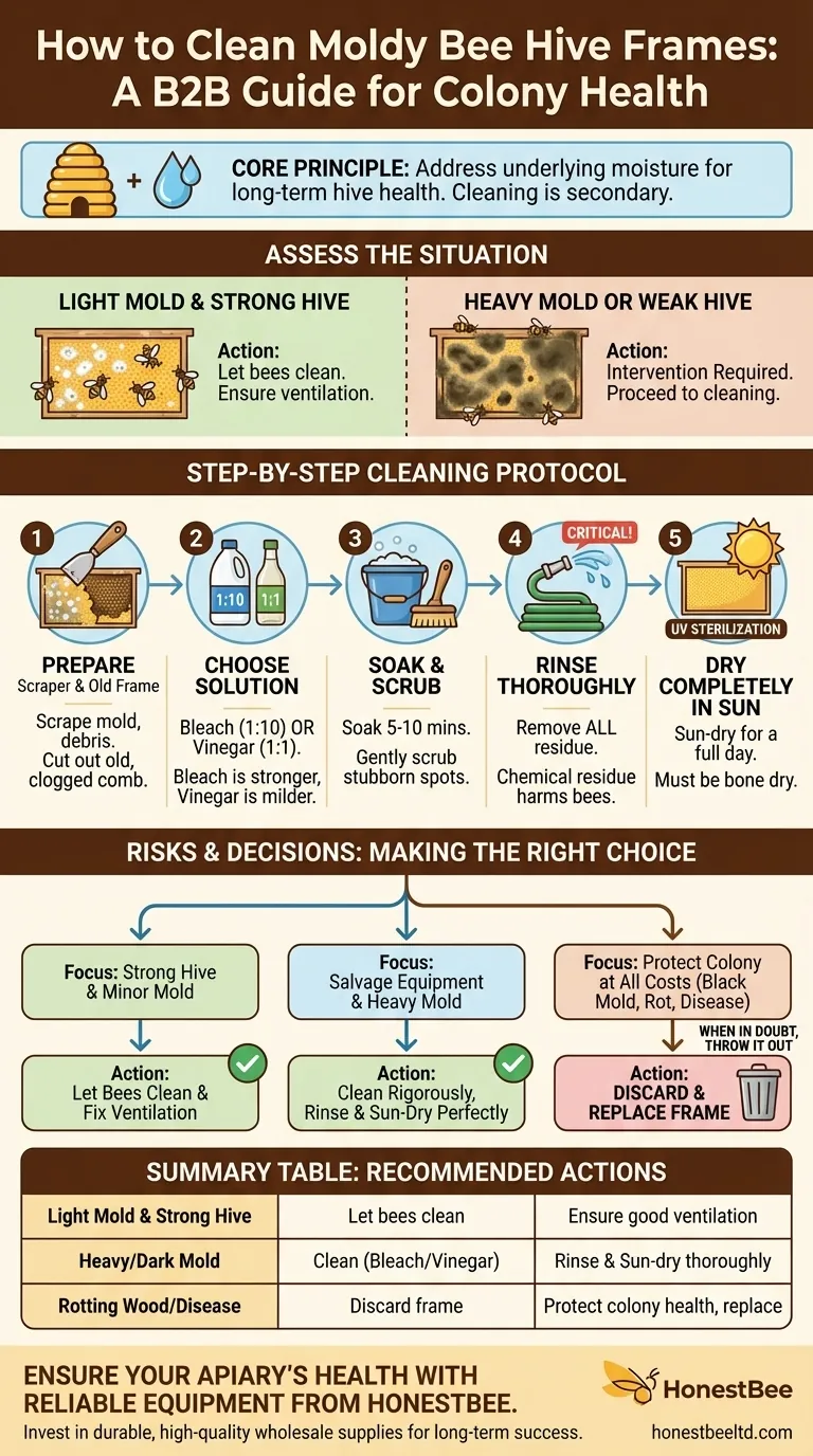 ¿Cómo limpiar un cuadro de colmena mohoso? Una guía paso a paso para salvar su equipo Guía Visual
