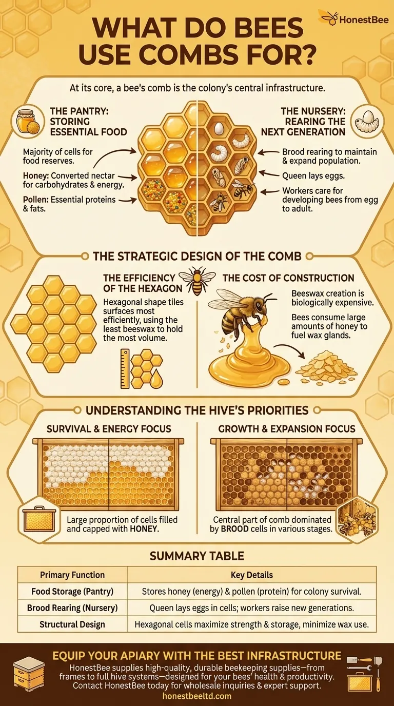 ¿Para qué usan los panales las abejas? La despensa y guardería esenciales de la colmena Guía Visual