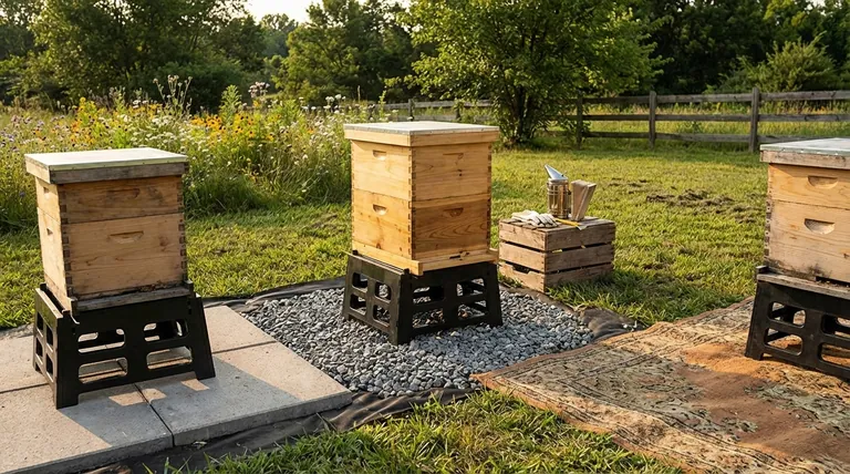 Que dois-je mettre sous mes ruches ? Créez une fondation stable et résistante aux nuisibles