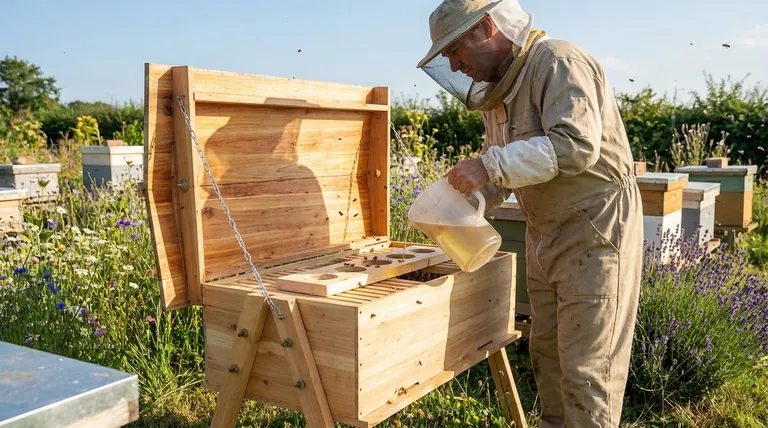 Qual é o melhor método para alimentar abelhas? Combine o seu objetivo para uma colmeia próspera