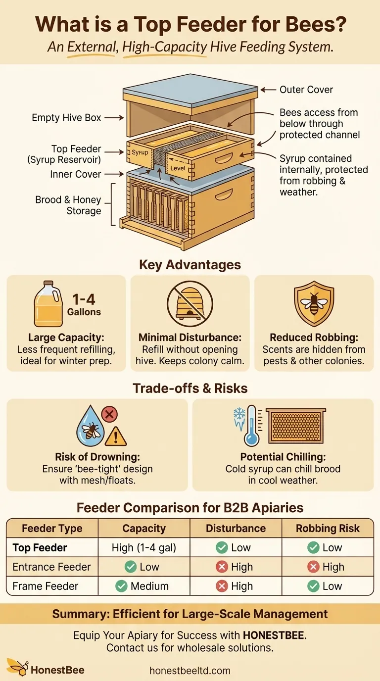 What is a top feeder for bees? Maximize Colony Health with Efficient Feeding Visual Guide