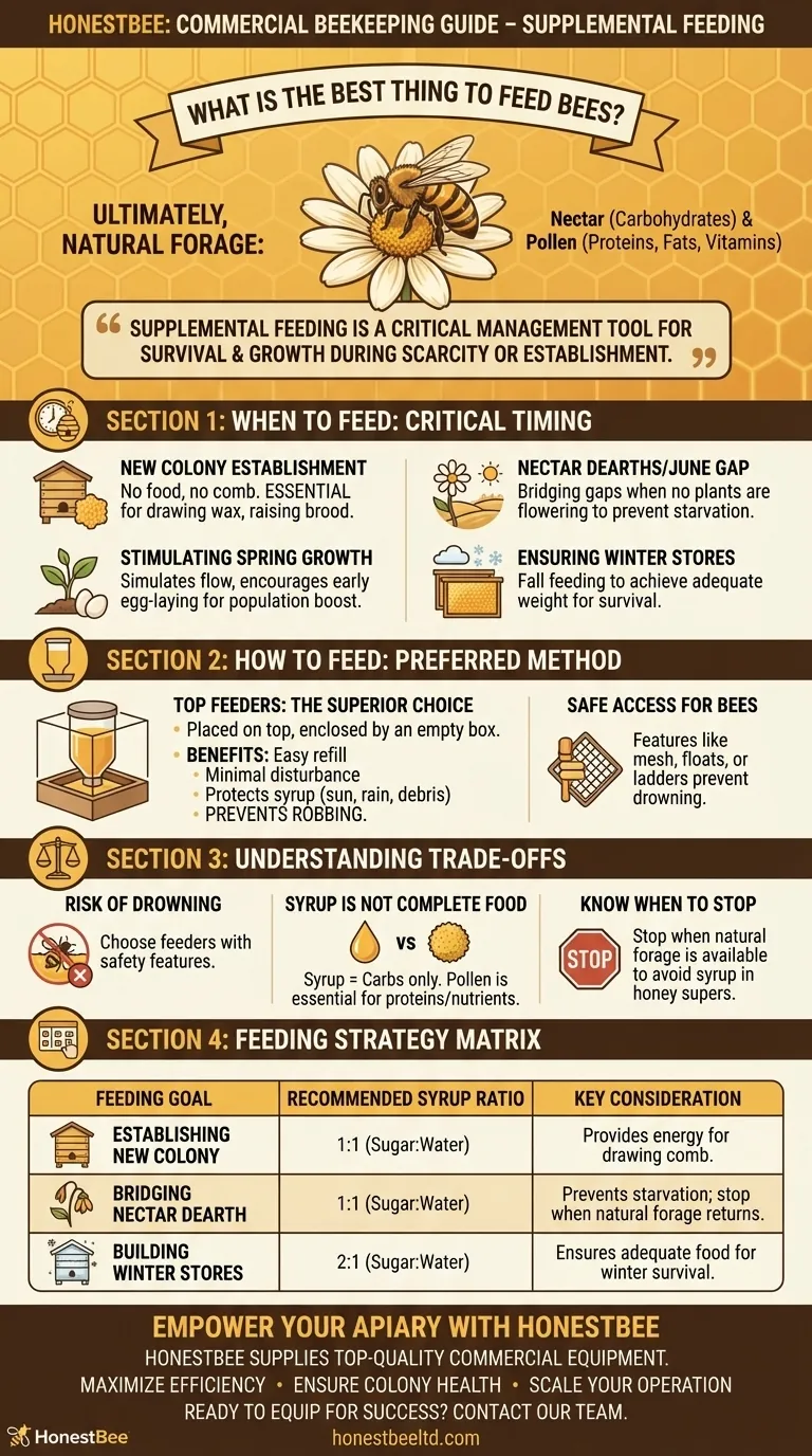 Qual è il miglior cibo per le api? Una guida all'alimentazione supplementare per un alveare prospero Guida Visiva