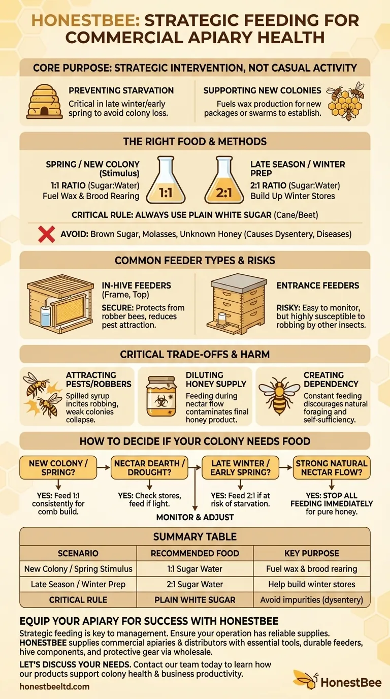 What can I put out to feed bees? A Beekeeper's Guide to Strategic Supplemental Feeding Visual Guide
