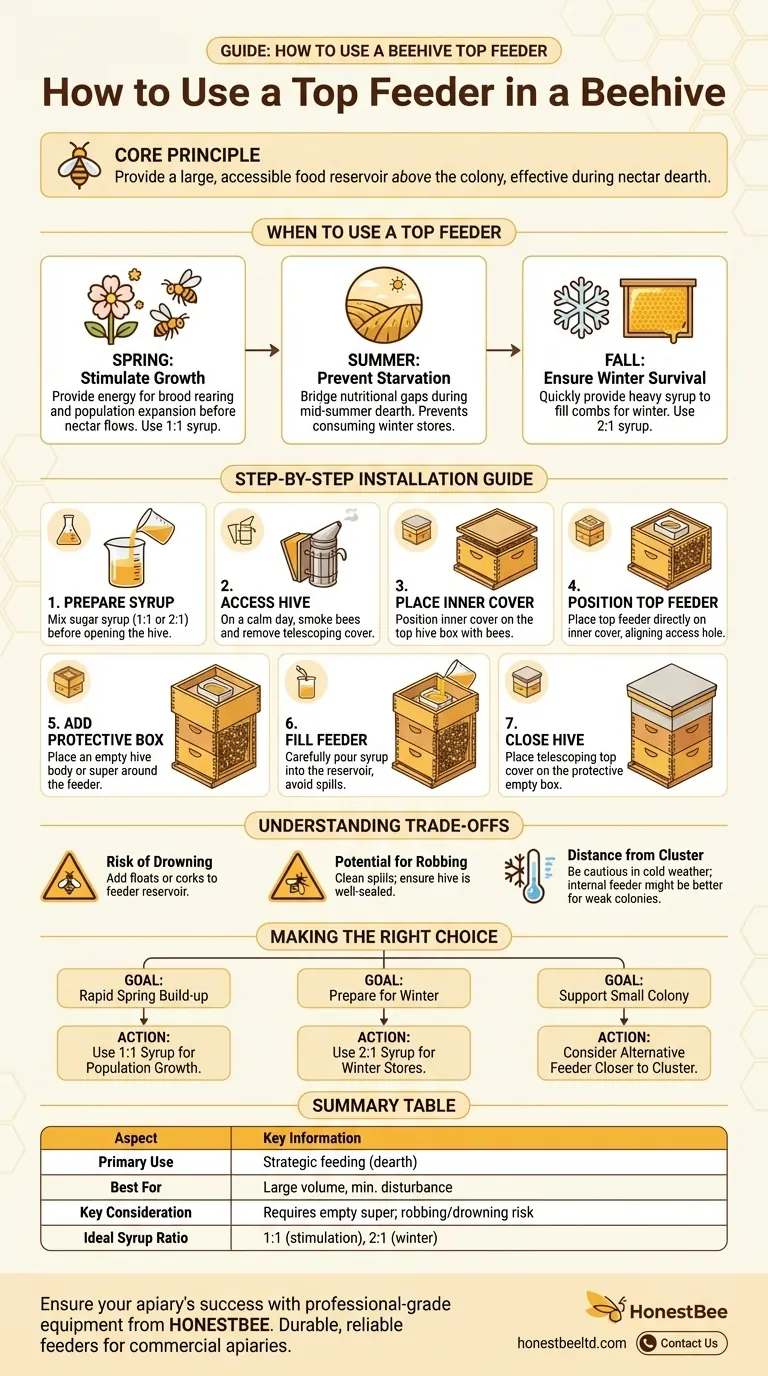 Como usar um alimentador superior em uma colmeia? Um Guia para Alimentação Eficaz de Colmeias Guia Visual