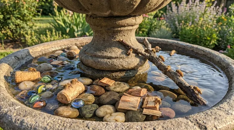 Comment empêcher les abeilles de se noyer dans ma fontaine ? Créer une source d'eau sûre pour les pollinisateurs