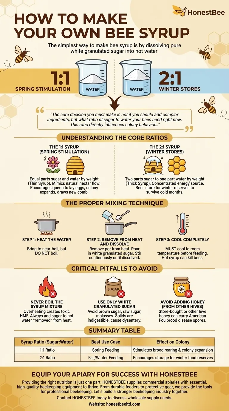 ¿Cómo hacer tu propio jarabe para abejas? Una guía sencilla para colmenas sanas y prósperas Guía Visual