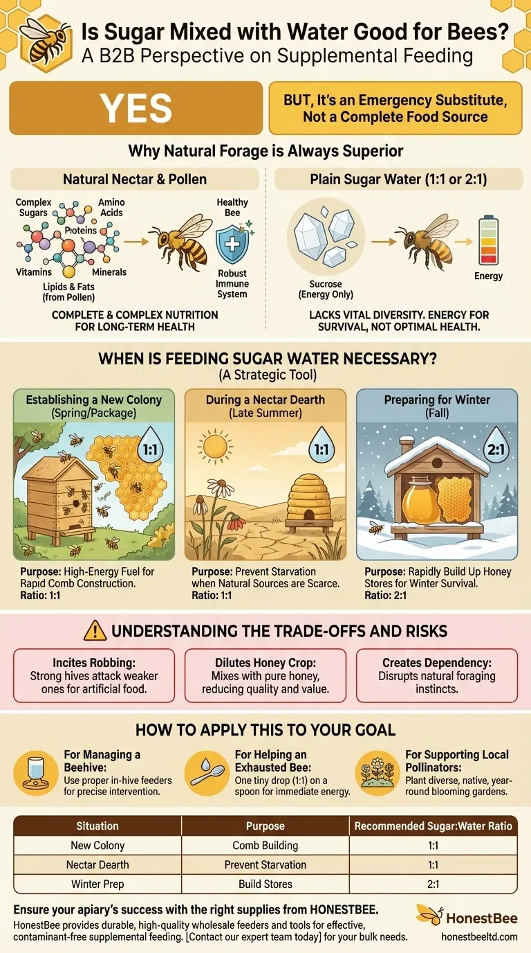 ¿Es buena el agua con azúcar para las abejas? Una guía para una alimentación suplementaria segura y eficaz Guía Visual
