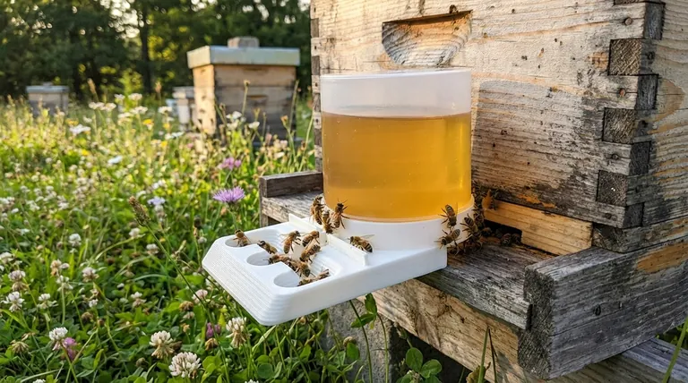 Dove posizionare un alimentatore per api nell'arnia? Massimizzare la salute e la sicurezza della colonia