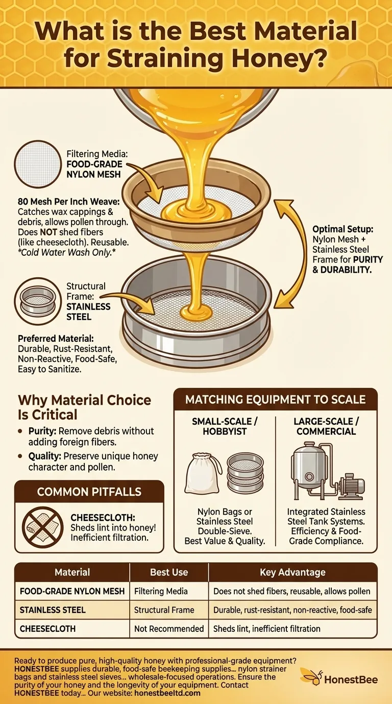 过滤蜂蜜的最佳材料是什么？使用合适的材料获得纯净、高质量的蜂蜜 图解指南