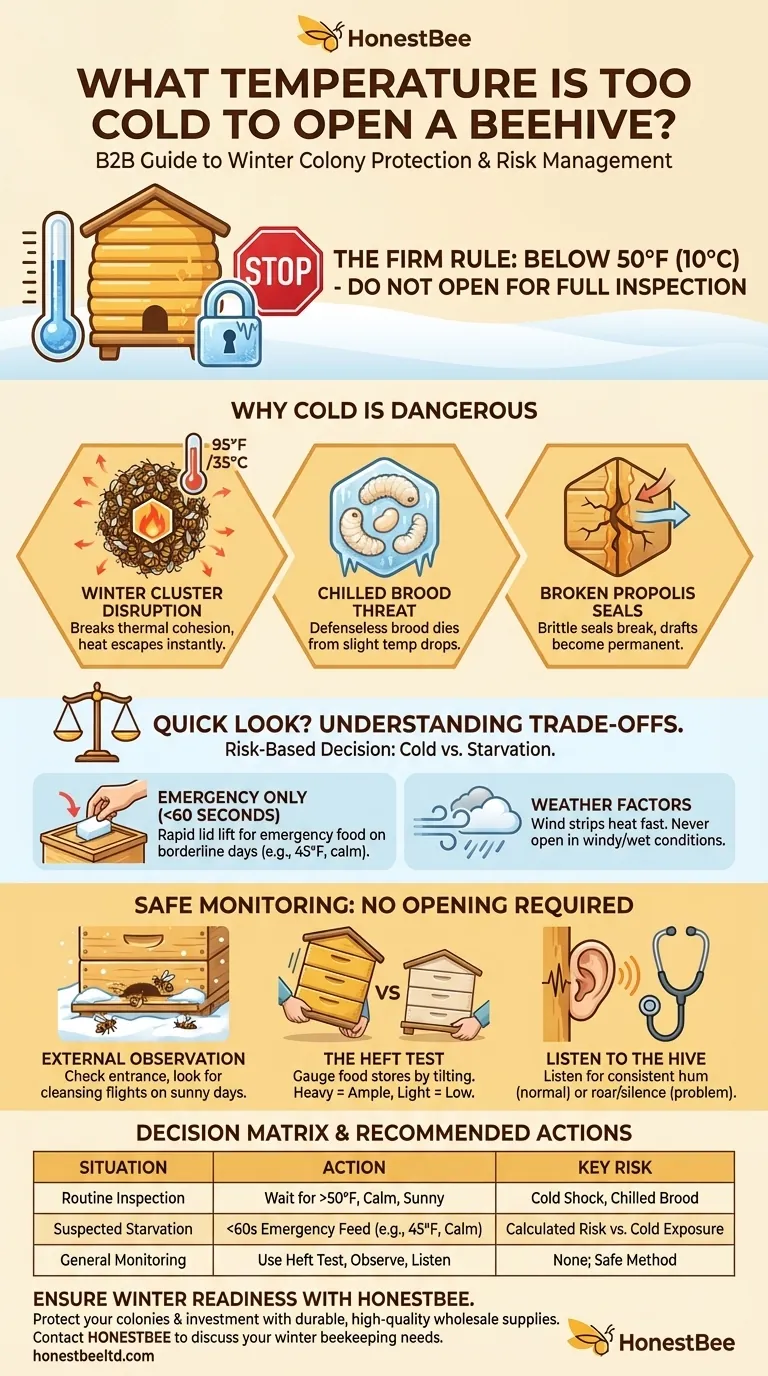 A quale temperatura è troppo freddo per aprire un alveare? Proteggi il tuo alveare dallo shock termico fatale Guida Visiva