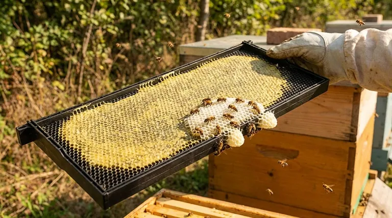 ミツバチはプラスチック製の巣枠を好むか？適切な蜜蝋コーティングで巣箱の受容性を最大化する