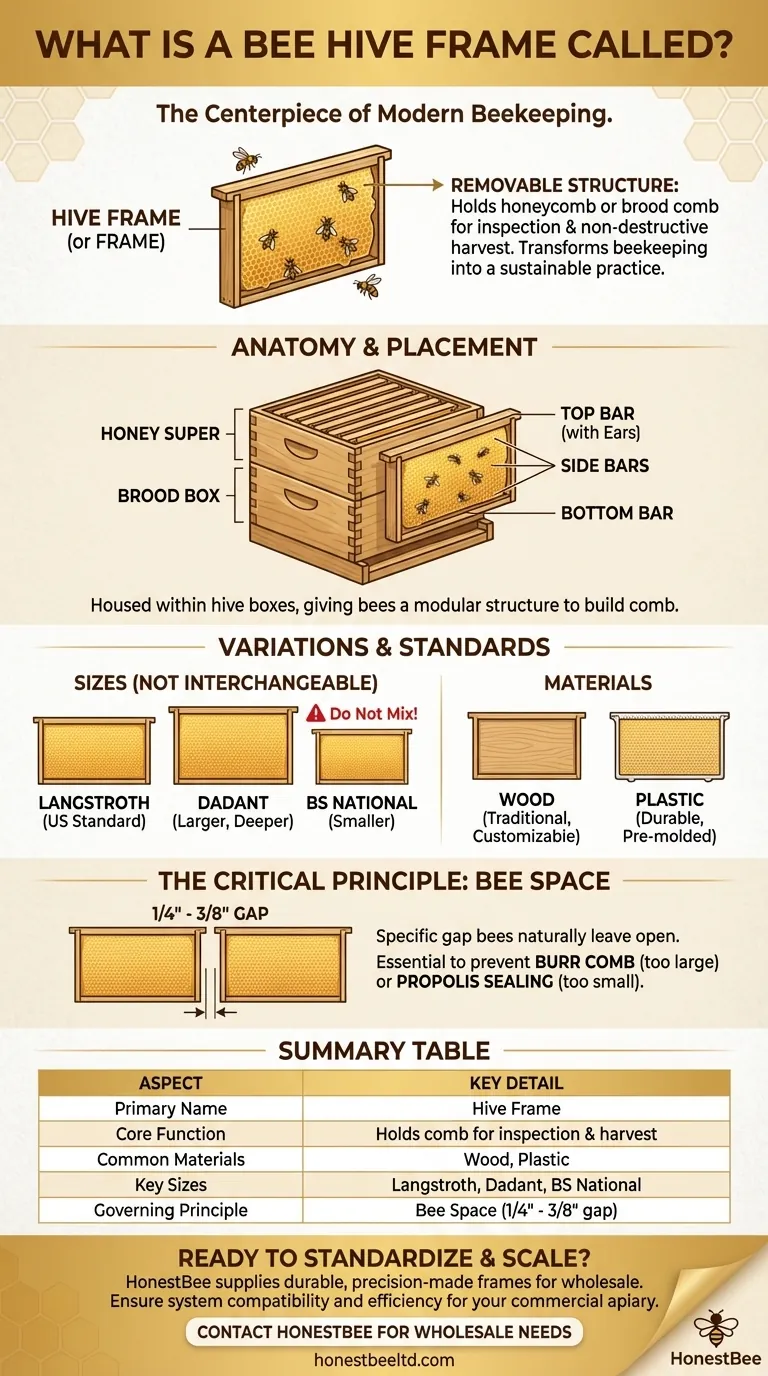 What is a bee hive frame called? The Key to Modern, Sustainable Beekeeping Visual Guide