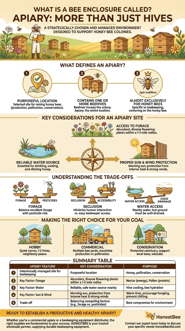Come si chiama un luogo dove si tengono le arnie? Una guida alla scelta del sito apiario perfetto Guida Visiva