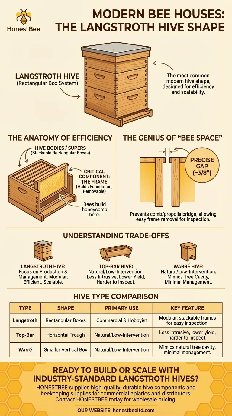 Comment appelle-t-on la forme de la maison des abeilles ? Explication de la conception rectangulaire de la ruche Langstroth Guide Visuel