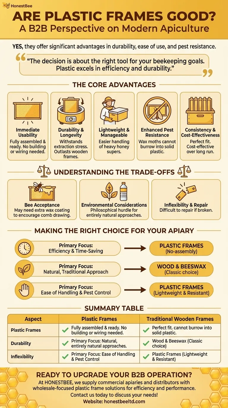 Are plastic frames good? Boost Apiary Efficiency with Durable, Pest-Resistant Frames Visual Guide