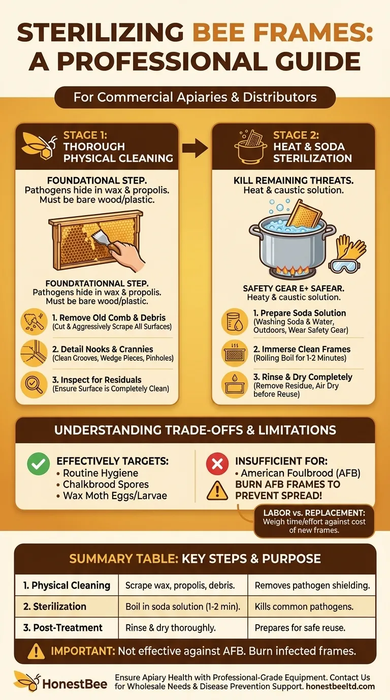 Как стерилизовать пчелиные рамки? Пошаговое руководство по гигиене улья Визуальное руководство