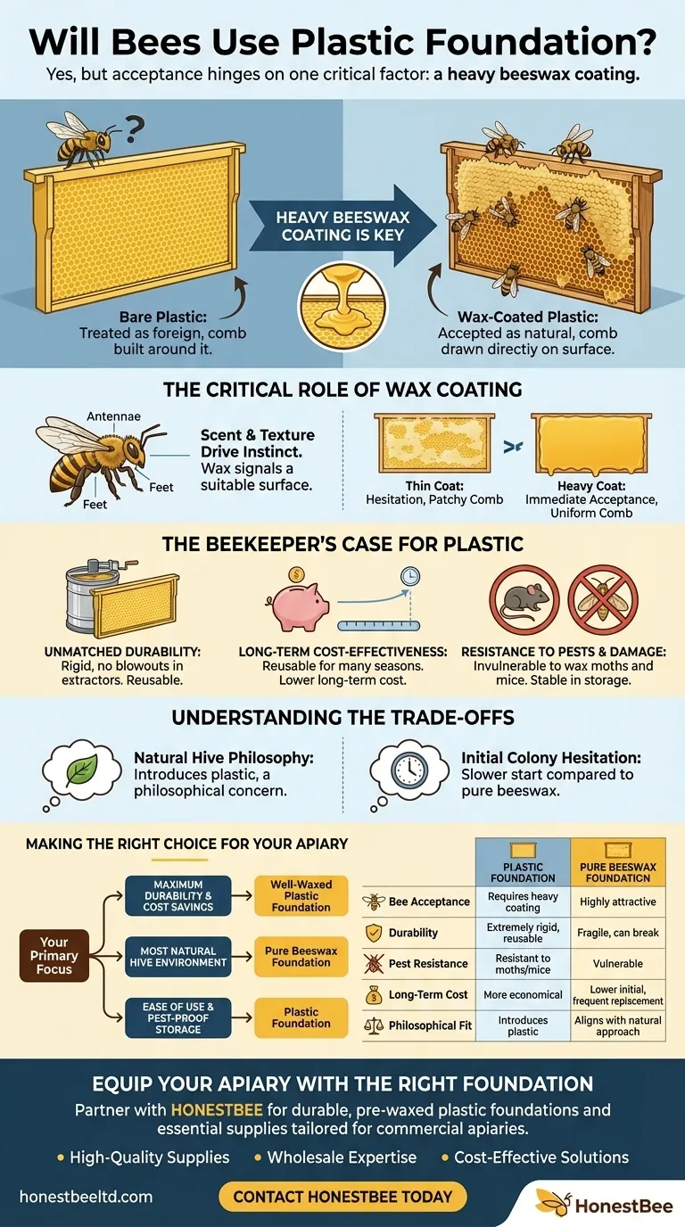 Will bees use plastic foundation? The Secret Lies in the Wax Coating Visual Guide