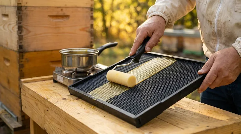 벌들이 플라스틱 소광틀을 받아들이게 하는 방법은 무엇일까요? 빠른 소방 건축을 위해 밀랍 코팅을 적용하세요