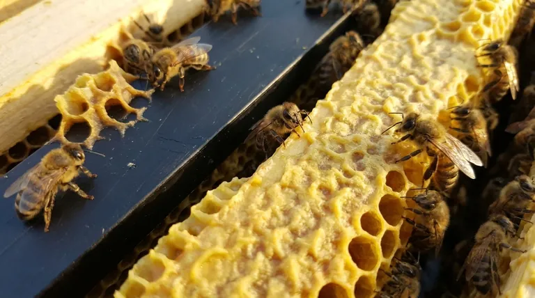 Le api apprezzano la cera alveare in plastica? No, a meno che non sia pesantemente rivestita di cera d'api.