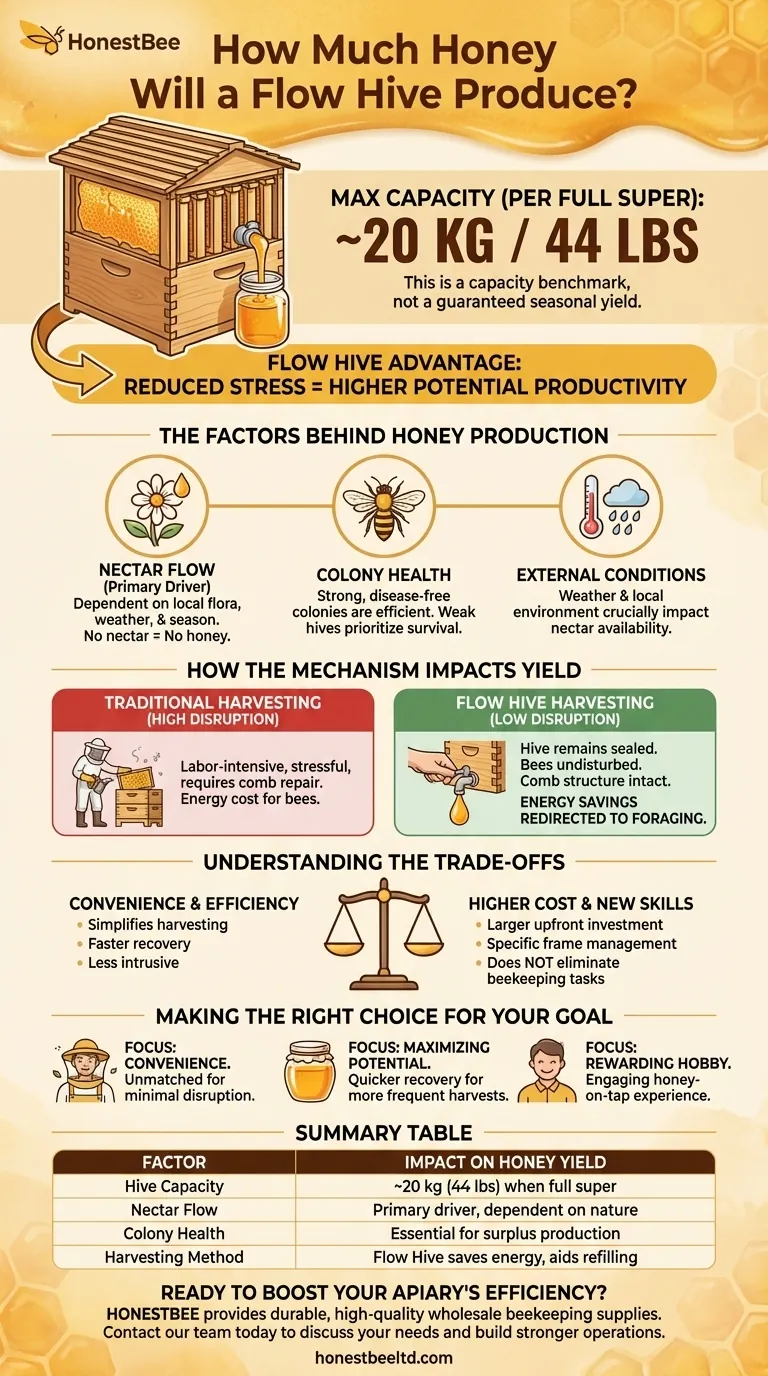 플로우 하이브(Flow Hive)는 꿀을 얼마나 생산할 수 있나요? 스트레스 없는 채밀로 수확량을 극대화하세요 시각적 가이드