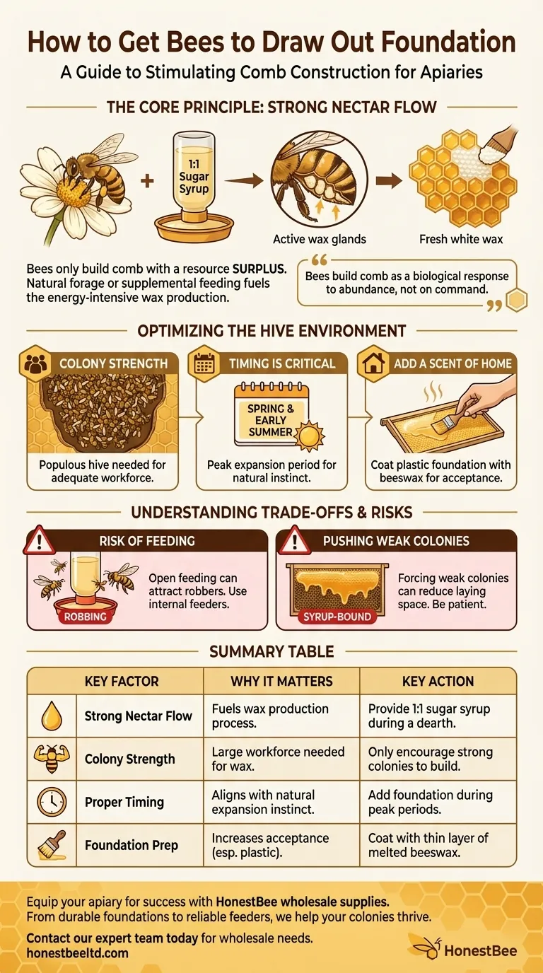 Come faccio a far costruire il favo alle api sulla mia fondazione? La Guida Essenziale per Stimolare la Produzione di Cera Guida Visiva