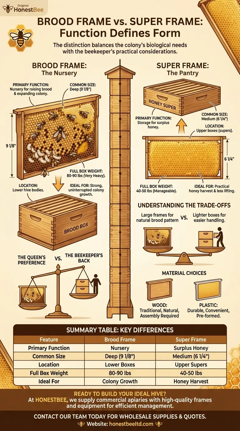 Qual é a diferença entre um quadro de cria e um quadro de melgueira? Um Guia para o Manejo da Colmeia Guia Visual
