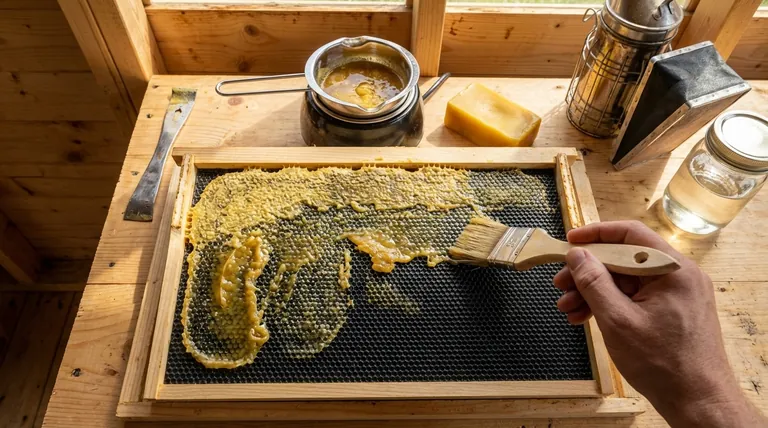 How to get bees to use plastic foundation? Master the Wax Coating and Resource Strategy